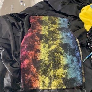 colorful dress no straps